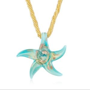 Ross-Simon Murano Glass Starfish Necklace